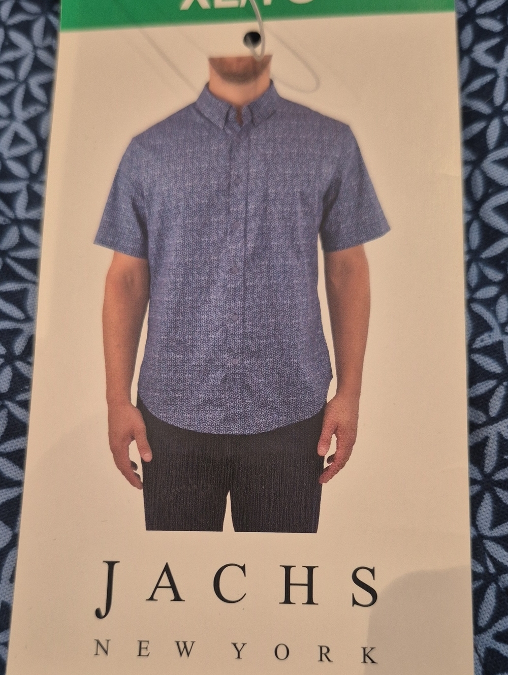 XL: 💙Jachs New York Printed Short Sleeve Shirt Polo